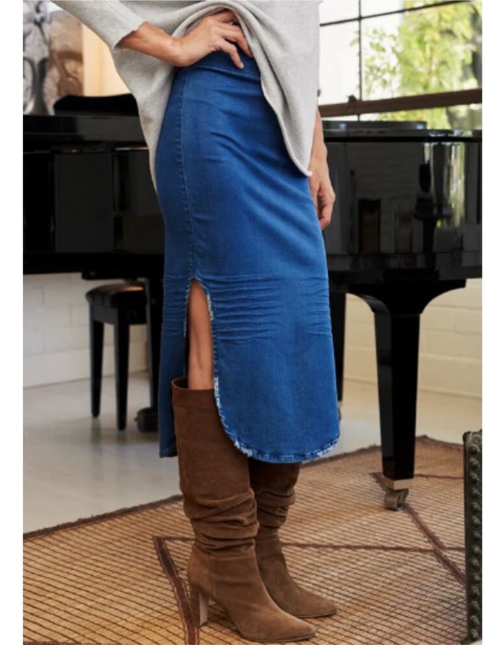 Frank & Eileen Donegal Unforgettable Jean Denim Skirt